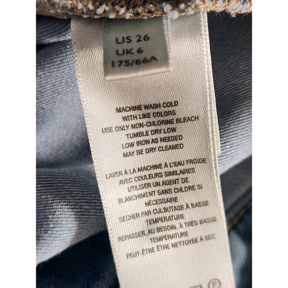 Free People We The Free Just Float On Flare High Rise Blue Denim Jeans Size 26 - Picture 6 of 10